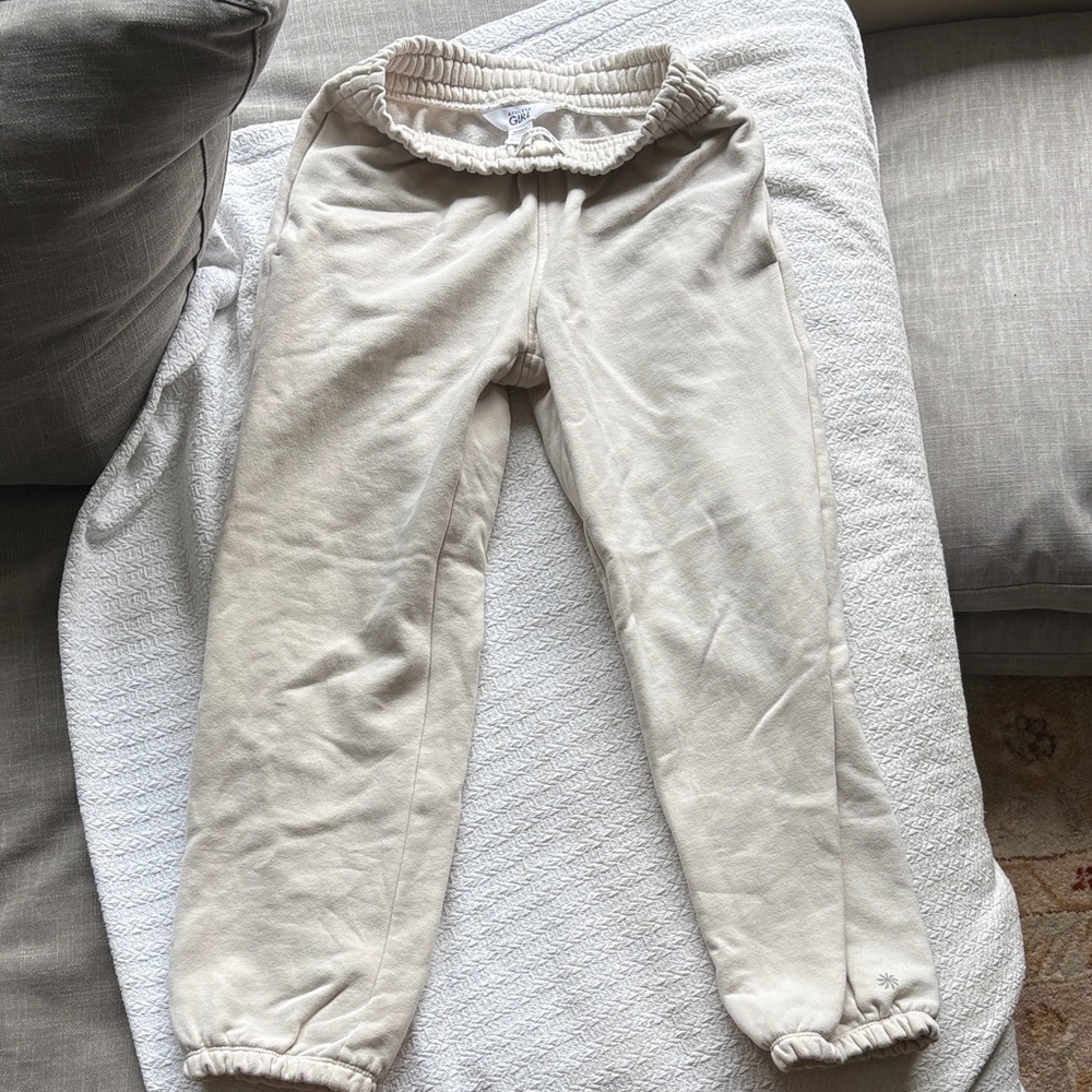 Athleta Kids Cream Sweatpants